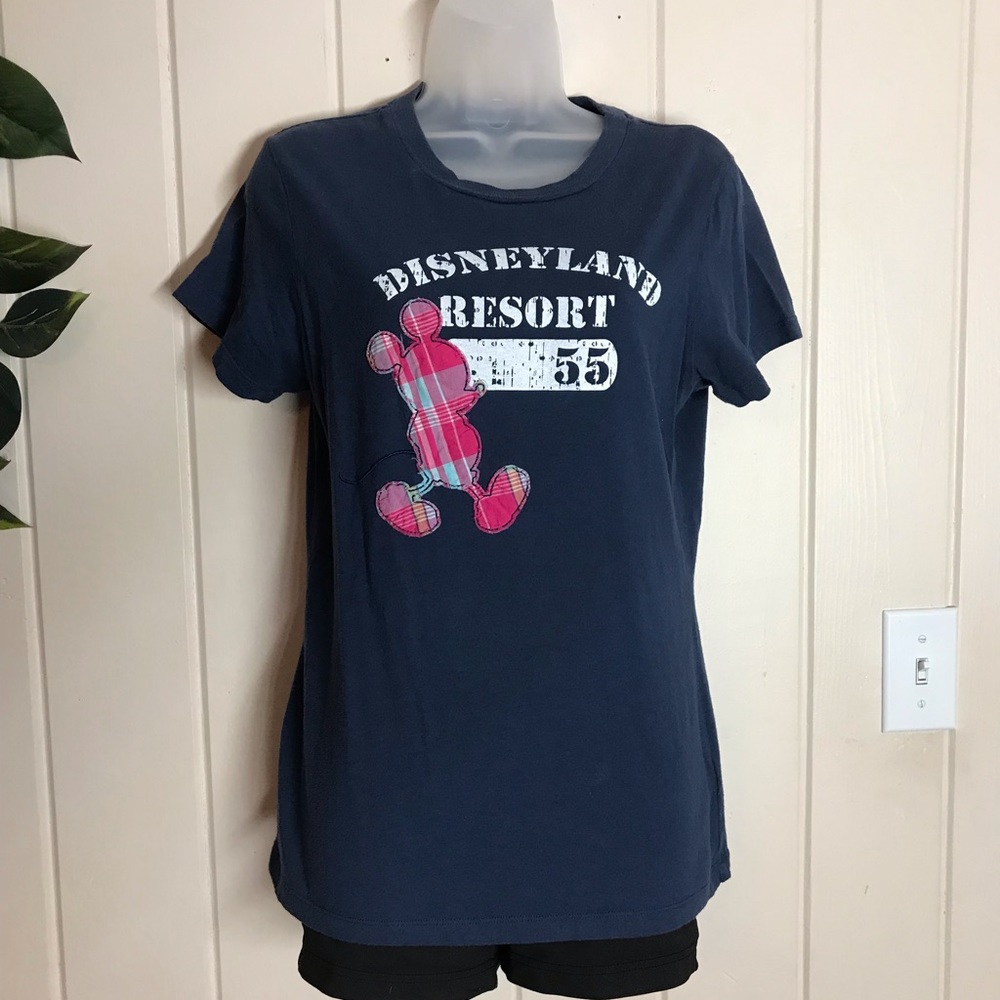 Disneyland Disney Mickey Mouse Blouse 
Large 10 - 12 (fits small) 
100% Cotton
